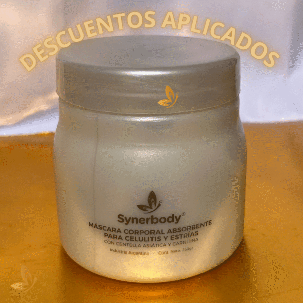 Máscara Corporal ultra absorbente y drenante 250gr (Solo para clientas que ya tengan Masajeador Synerbody)