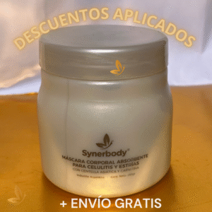Máscara Corporal ultra absorbente y drenante 250gr (Solo para clientas que ya tengan Masajeador Synerbody)