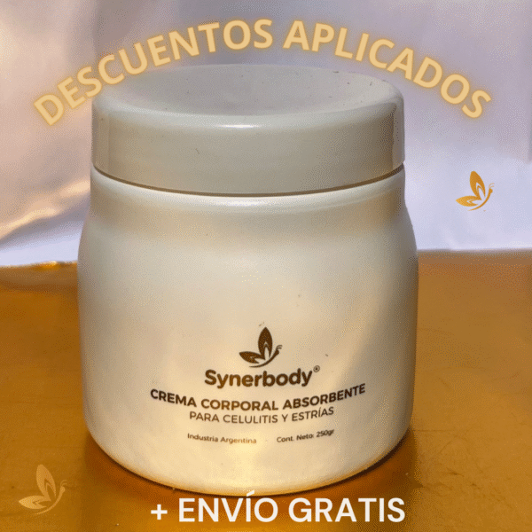 Crema Sinérgica Corporal 250gr (Solo para clientas que ya tengan Masajeador Synerbody)
