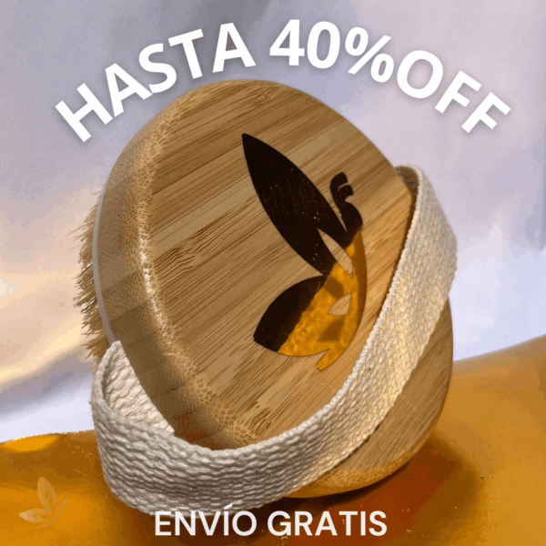 Cepillo de cerdas de bambú para cepillado en seco (Complemento potenciador del Tratamiento)
